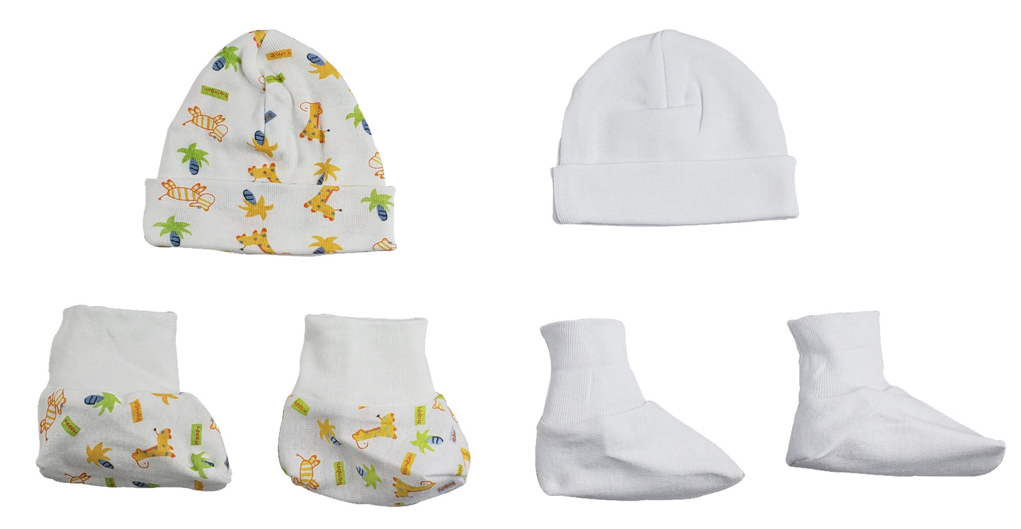 Caps, Booties - 4 pc Set CS_0026