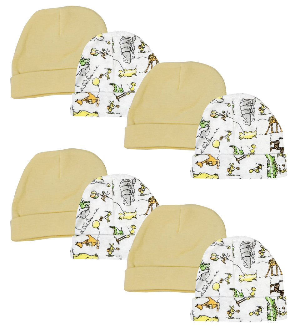 Baby Boy, Baby Girl, Unisex Infant Caps (Pack of 8) NC_0306