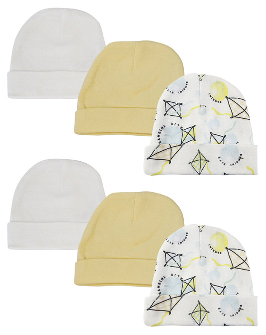Baby Boy, Baby Girl, Unisex Infant Caps (Pack of 6) NC_0361