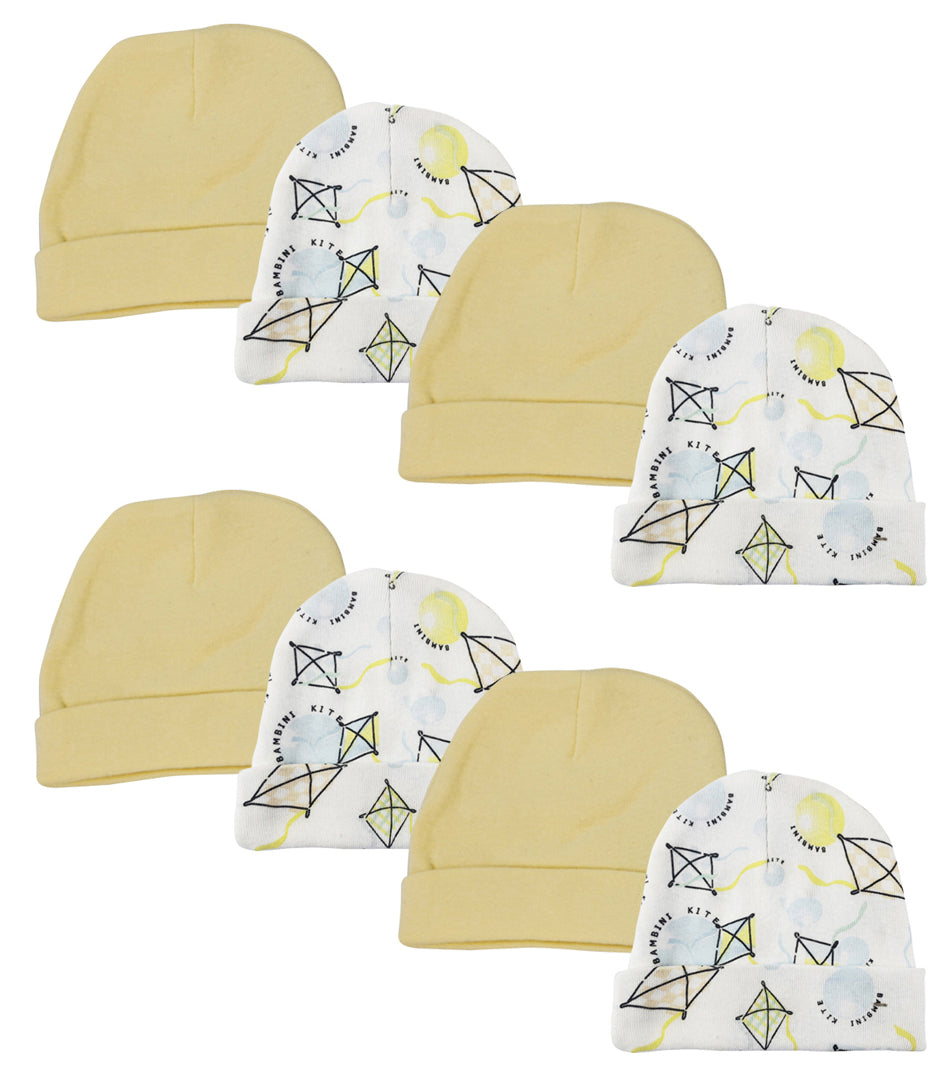 Baby Boy, Baby Girl, Unisex Infant Caps (Pack of 8) NC_0366