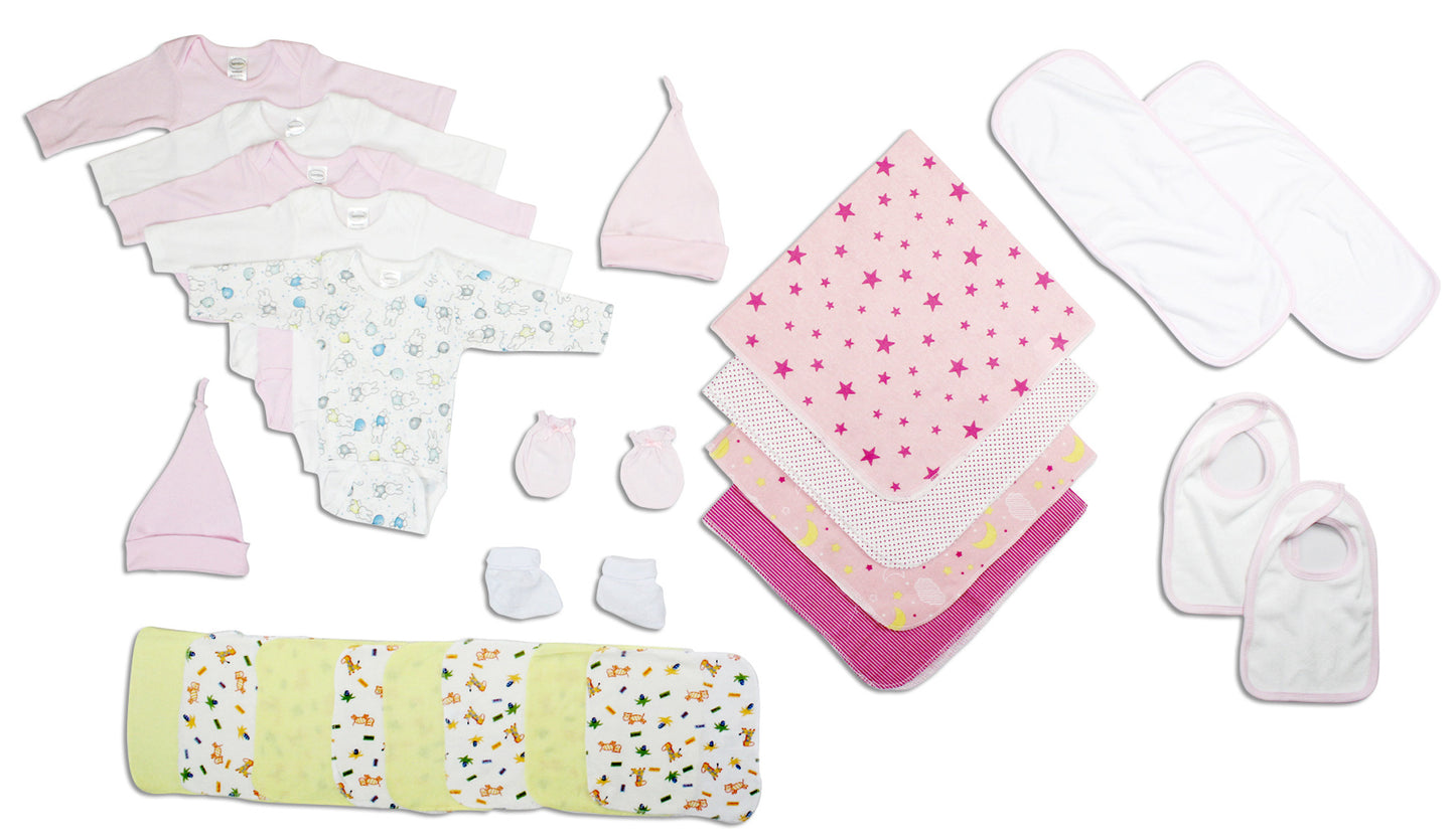 Newborn Baby Girls 25 Pc Layette Baby Shower Gift Set LS_0073