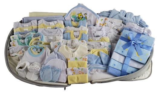 Boys 80 pc Baby Clothing Starter Set with Diaper Bag 808-80-Set
